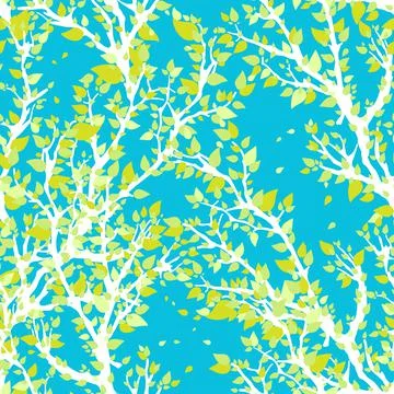 Spring branches Stock Illustration