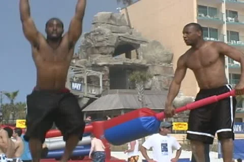 Spring Break Beach Party Games Stock Footage 12701109