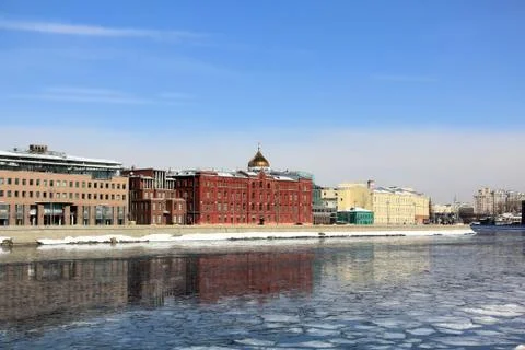 Spring break on the Moscow River Stock Photos