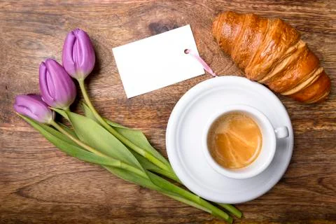 Spring breakfast Fotos Stock