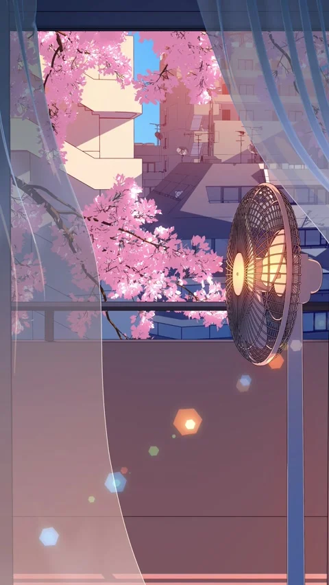 Spring Breeze - Japanese Cityscape Loop vertical 4K 스톡 동영상 335644943