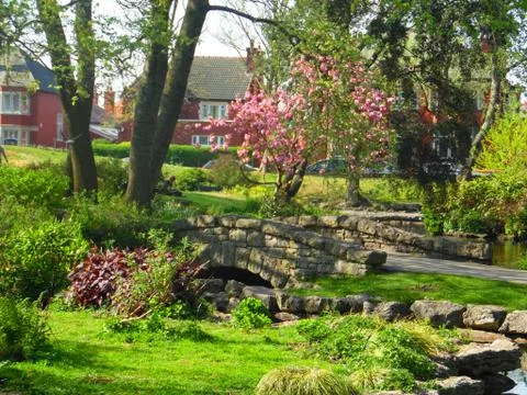 Spring Bridge 스톡 사진