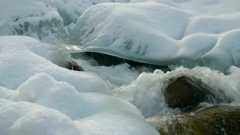 Spring brook close up Vidéo 143724872