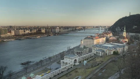 Spring Budapest, timelapse Stock Footage 171555243