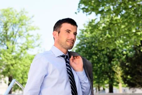 Spring businessman Stock Photos