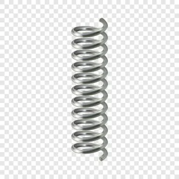 Spring cable mockup, realistic style Stock Illustration