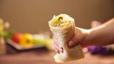 Spring cake, pancake and cabbage (3) Stock Footage 202260514
