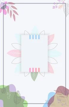 Spring card background design with copy space Stock Illustration