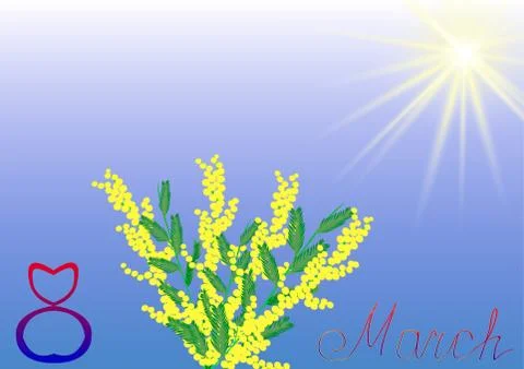 Spring card Illustrazione stock