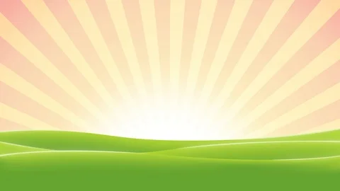 Spring Cartoon Landscape Animation Stock Footage 90933949