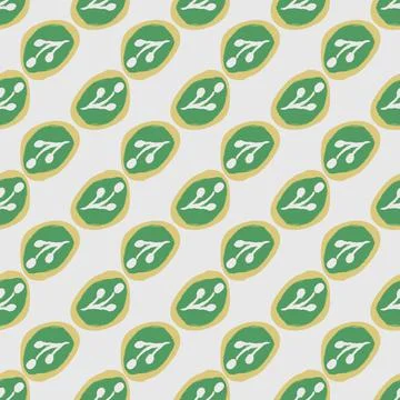 Spring catkins seamless vector pattern Stock Illustration