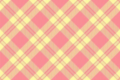 Spring check plaid texture, old vector pattern fabric. Weave textile seamle.. Stock Illustration