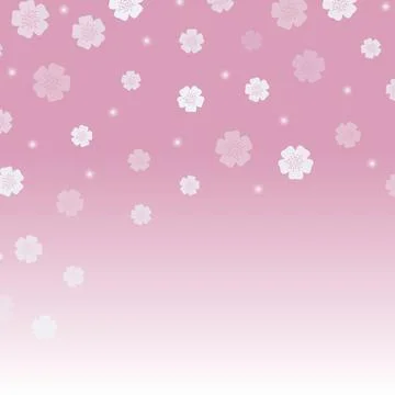 Spring cherry blossoms vector background Illustrazione stock