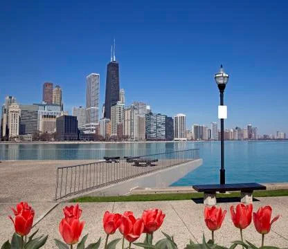 Spring in Chicago Stock Photos