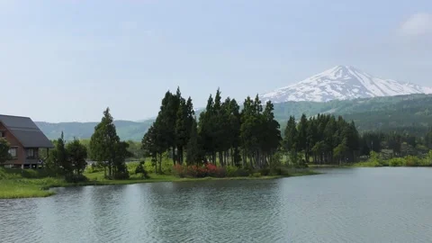 Spring on the Choukai Plateau Stock Footage 145068277