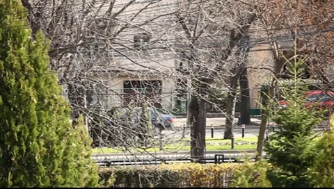 Spring in the City Stock Footage 7731401