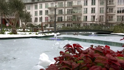 Spring in the city park Video stock 72420388