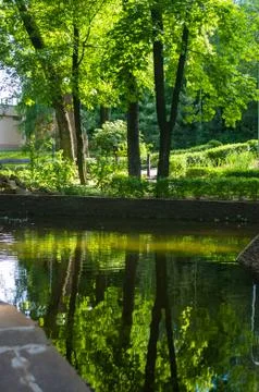 Spring city Park Stock Photos