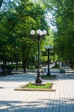 Spring city Park Stock Photos