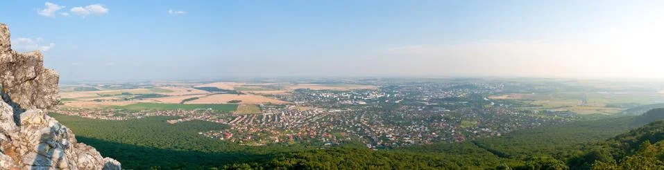 Spring cityscape Stock Photos