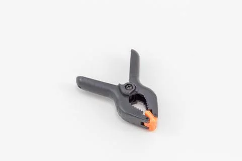 A spring clamp for a photographic studio. Stock Photos