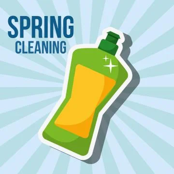 Spring cleaning concept Stock Illustration