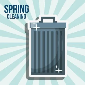 Spring cleaning concept Stock Illustration