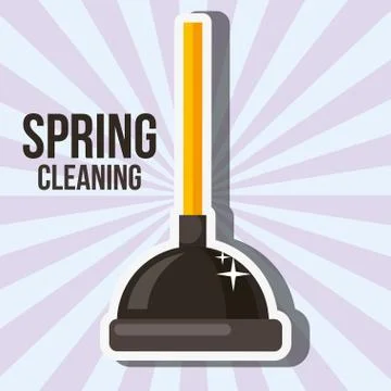 Spring cleaning concept Illustrazione stock