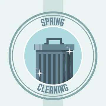 Spring cleaning concept Stock Illustration