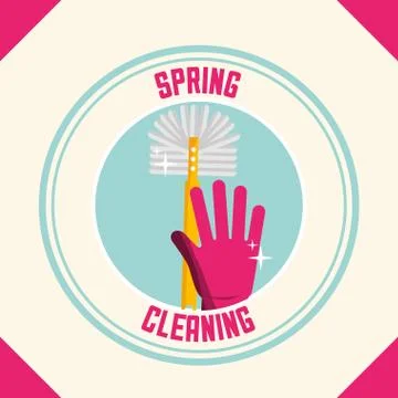 Spring cleaning concept Stock Illustration