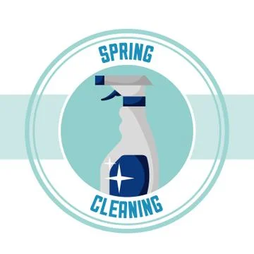 Spring cleaning concept Stock Illustration