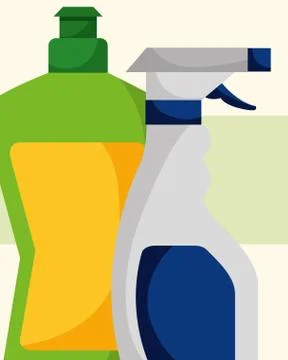 Spring cleaning concept Illustrazione stock