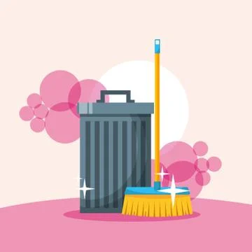 Spring cleaning concept Stock Illustration