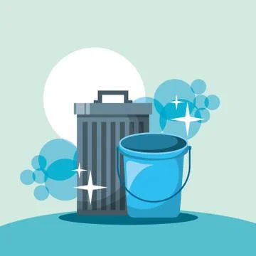 Spring cleaning concept Stock Illustration