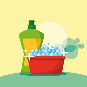 Spring cleaning concept Stock Illustration