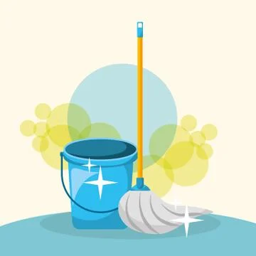 Spring cleaning concept Stock Illustration