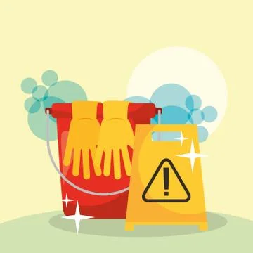 Spring cleaning concept Stock Illustration