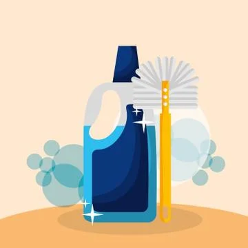 Spring cleaning concept Stock Illustration