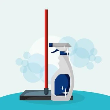 Spring cleaning concept Stock Illustration