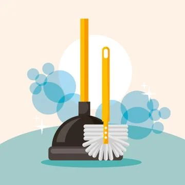 Spring cleaning concept Stock Illustration