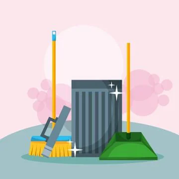 Spring cleaning concept Stock Illustration