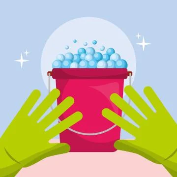 Spring cleaning concept Illustrazione stock