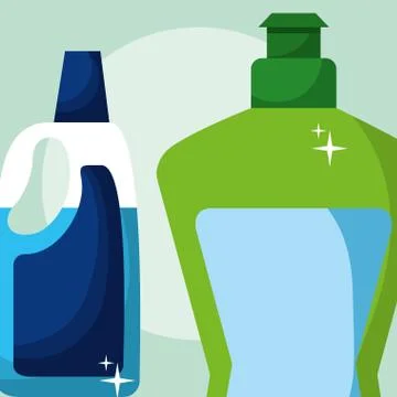 Spring cleaning concept Stock Illustration