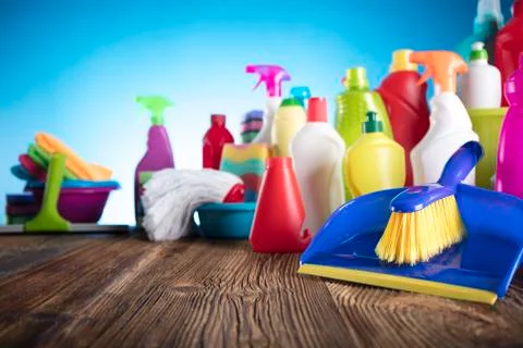 Spring cleaning. Stock Photos