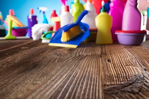 Spring cleaning. Stock Photos