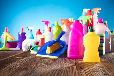 Spring cleaning. Stock Photos