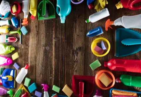 Spring cleaning. Stock Photos