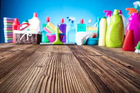 Spring cleanup theme. Stock Photos