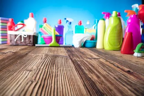 Spring cleanup theme. Stock Photos