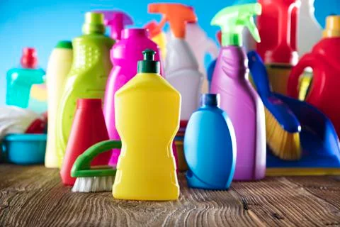 Spring cleanup theme. Stock Photos